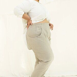 Elizabeth Suzann Clyde Workpant in Midweight Flax Linen